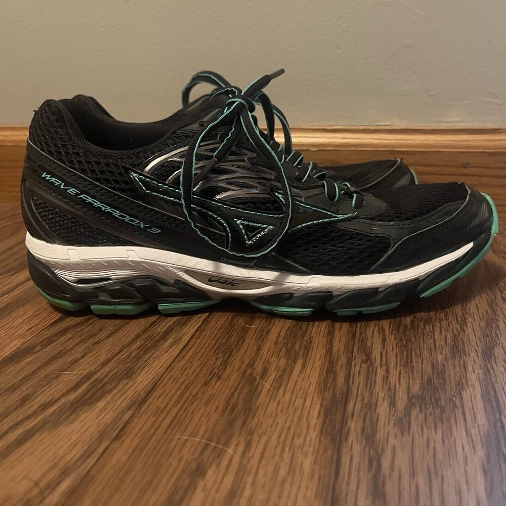 Mizuno Wave Paradox 3 Womens Size 8 Black Athletic Running Shoes Sneakers - Picture 4 of 7